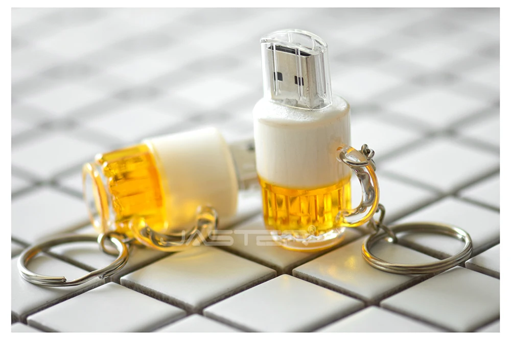 JASTER Beer Keyshain USB флеш-накопитель 32 ГБ 16 ГБ 8 ГБ 4 ГБ USB 2,0 флеш-карта памяти U Stick
