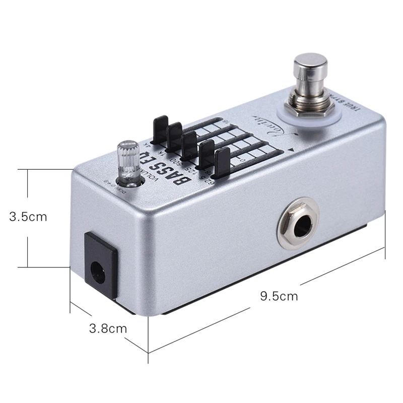 Lef 317B бас эквалайзер гитарная педаль 5 полосный педали Алюминий корпус из сплава