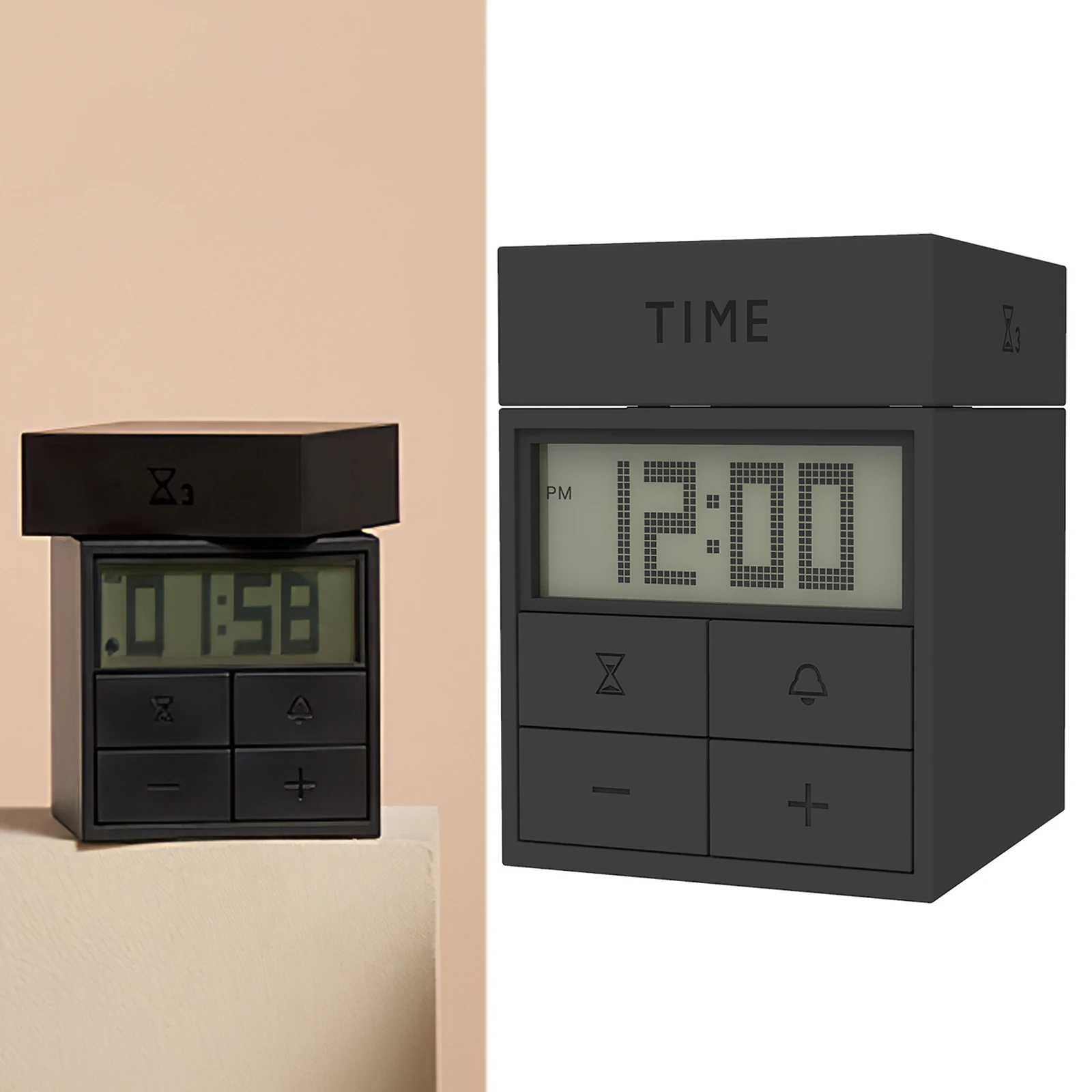 Настольные часы 3-в-1 цифровой таймер для кухни готовки обучения работы с обратным