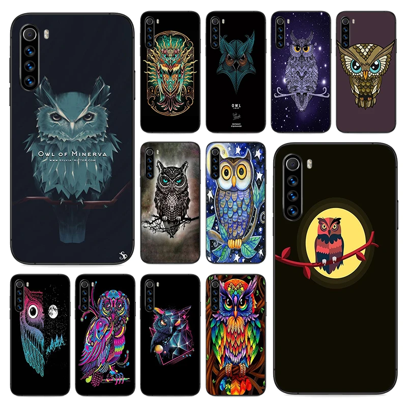Дешевые животные Сова чехол для мобильного телефона Iphone 4 4s 5 5S SE 5C 6 6S 7 8 plus X XS XR 11 12