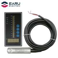 1set 4 20ma output integral liquid oil water level sensor probe transmitter detect with smart controller float switch alarm pump
