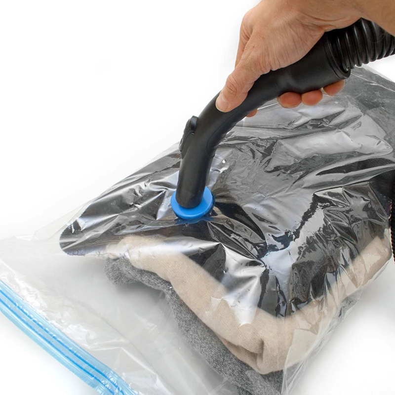 

5 X Vacuum Storage Bags For Clothes Blankets Compressed Vac Pack Bag Space Saver