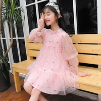 girls princess dress spring summer elegant birthday gift dress party long sleeve costume children clothes for 2 10 years