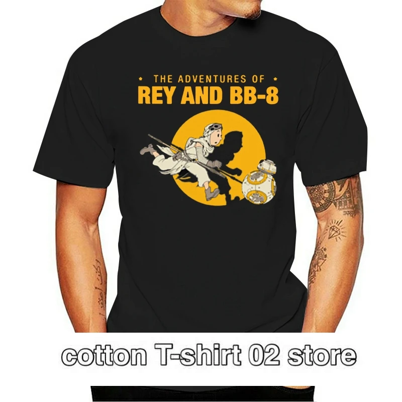 Camiseta del Rey A?o Nuevo camiseta Bb8 Tintin Force Пробуждение всех высоких 2021|Мужские футболки| |