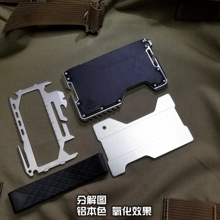 FanFans Hard Warrior DANGO Metal Clamp EDC Wallet Tactical Multifunctional Wallet Clasp Equipment