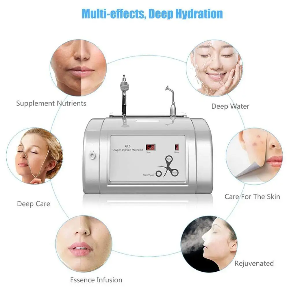 Water Oxygen Injection Hydrate Jet Spa Salon Beauty Machine For Facial Care Face Moisture Skin Rejuvenation