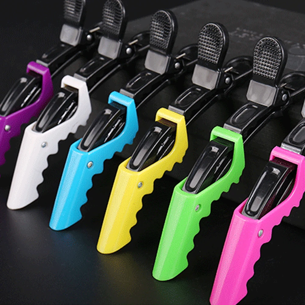 6 шт. новые популярные профессиональные заколки для волос типа крокодил женщин