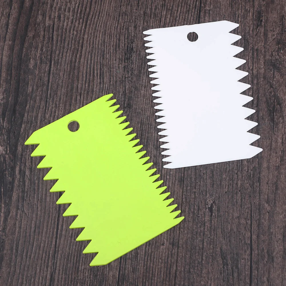 6 шт тесто скребки для миски 2 Двусторонняя расческа Кухня гаджеты с округленными