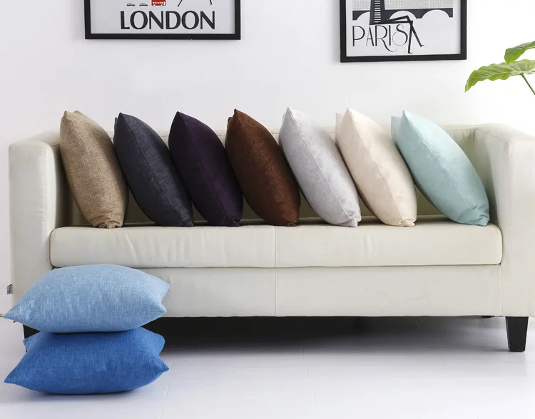 Однотонная наволочка для дивана 13 цветов 30 Х5/40 х4 0/45 5/50 Х5/55 х55 см декоративная