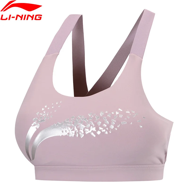Женские тренировочные спортивные бюстгальтеры Li Ning обтягивающие средней длины