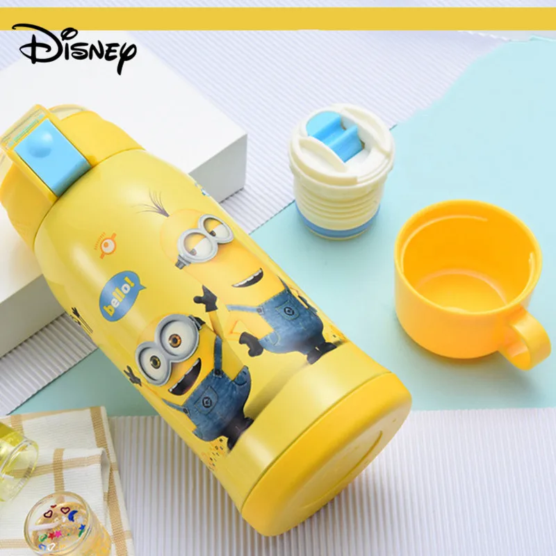 Disney детская изотермическая чашка с соломенная шляпа защитой от капель маленький