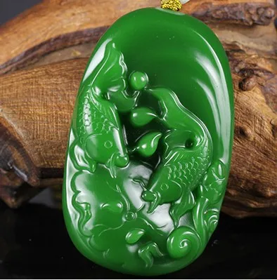

Natural Chinese HeTian Jasper Jade Pendant Hand-Carved Lotus Beads Necklace Fashion Charm Jewelry for Men Women Auspicious Gifts