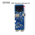 DSTIKE Wi-Fi Deauther Monster V4 ESP8266 18650 плата с защитой от обратного хода с антенной и чехлом
