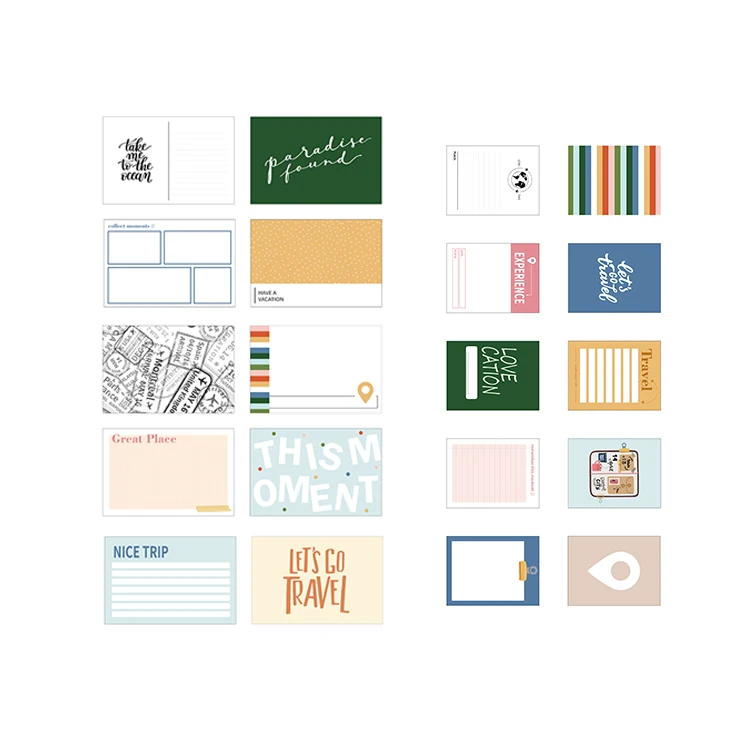 Путешествия картона пресс формы для скрап 20 шт./пакет картон украшения карманные