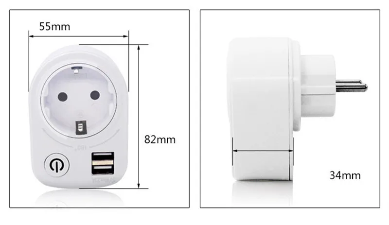 5 в 2 1 а Электрический адаптер зарядного устройства с двойным USB штепсельная вилка