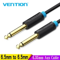 vention aux guitar cable 6 5 jack 6 5mm to 6 5mm audio cable 6 35mm aux cable for stereo guitar mixer amplifier speaker cable 5m