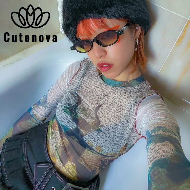 

CuteNova New Round Neck Women Soft Comfortable Shirt Pure Cotton Casual Fashion Crop Top Ladies Fashion