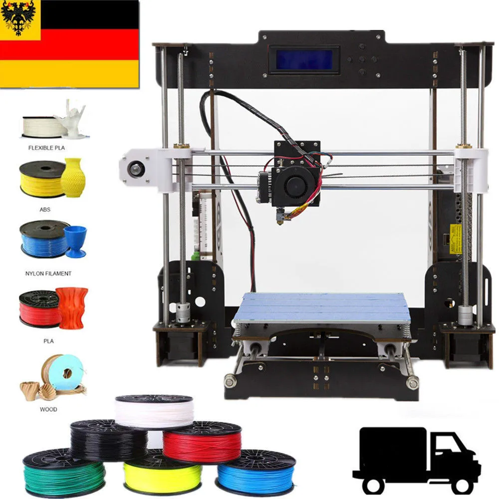 3D принтер CTC A8 DIY высокоточный настольный набор для самостоятельной сборки ЖК