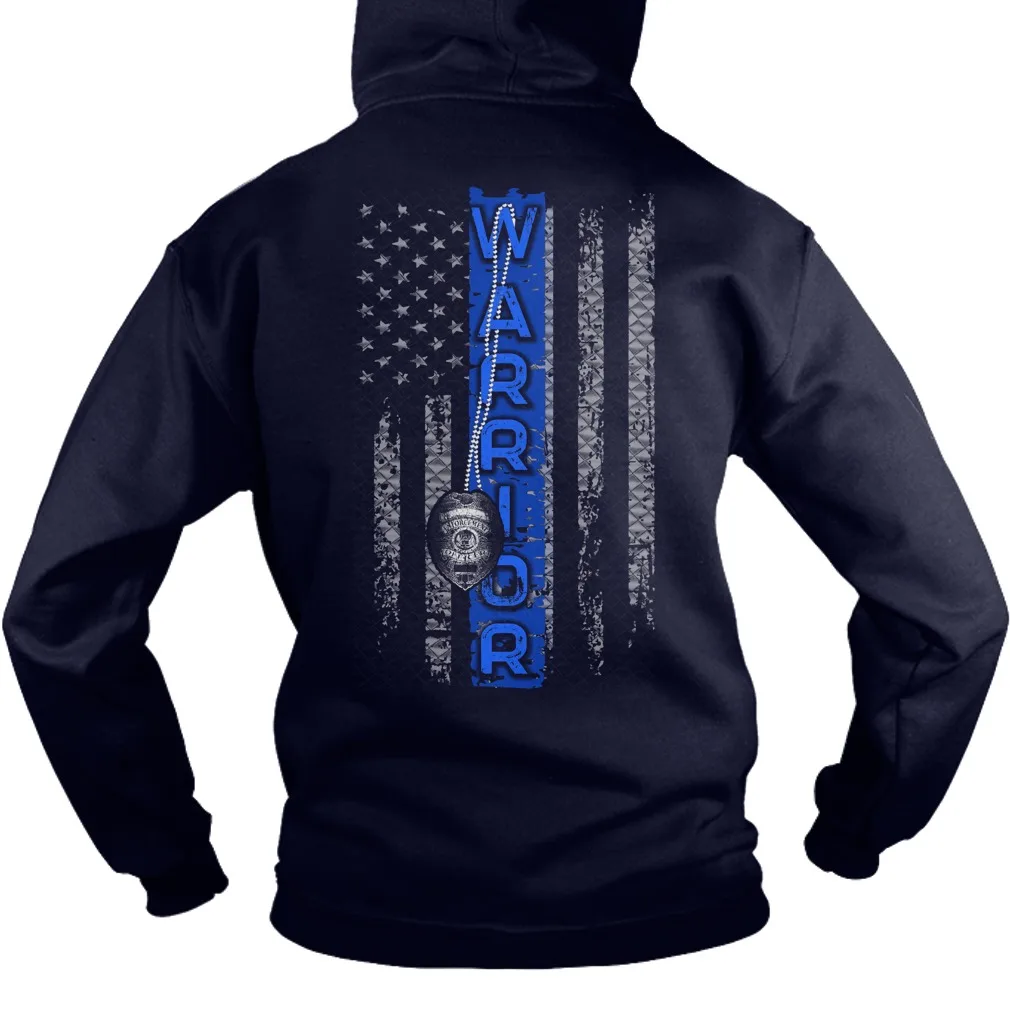 

Warrior - Thin Blue Line_ Police Unisex Hoodie
