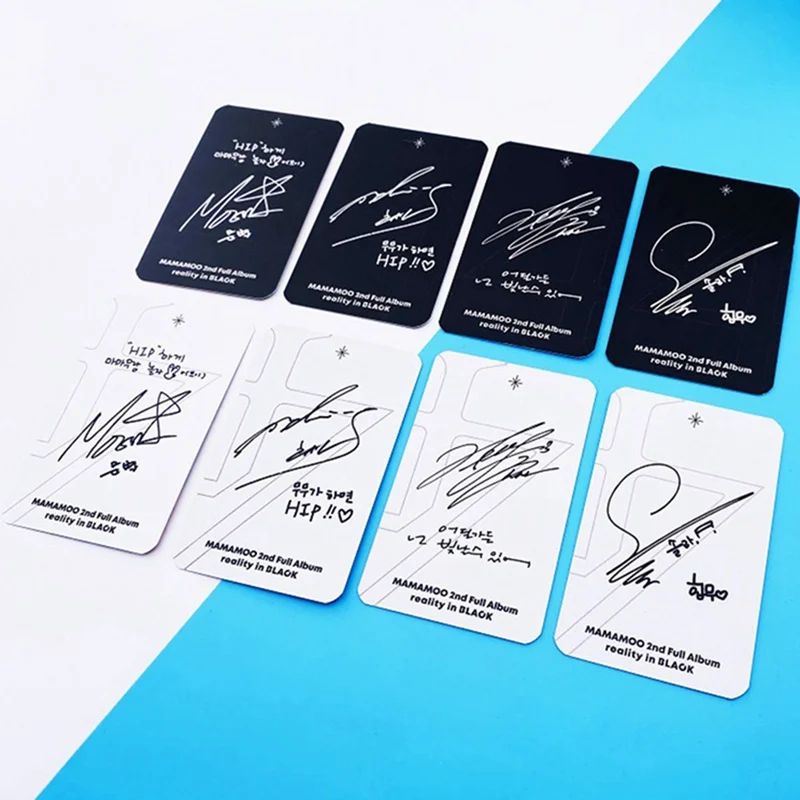 4 шт./компл. MAMAMOO Фотокарточка ЛОМО фото карточка картинки Канцелярские