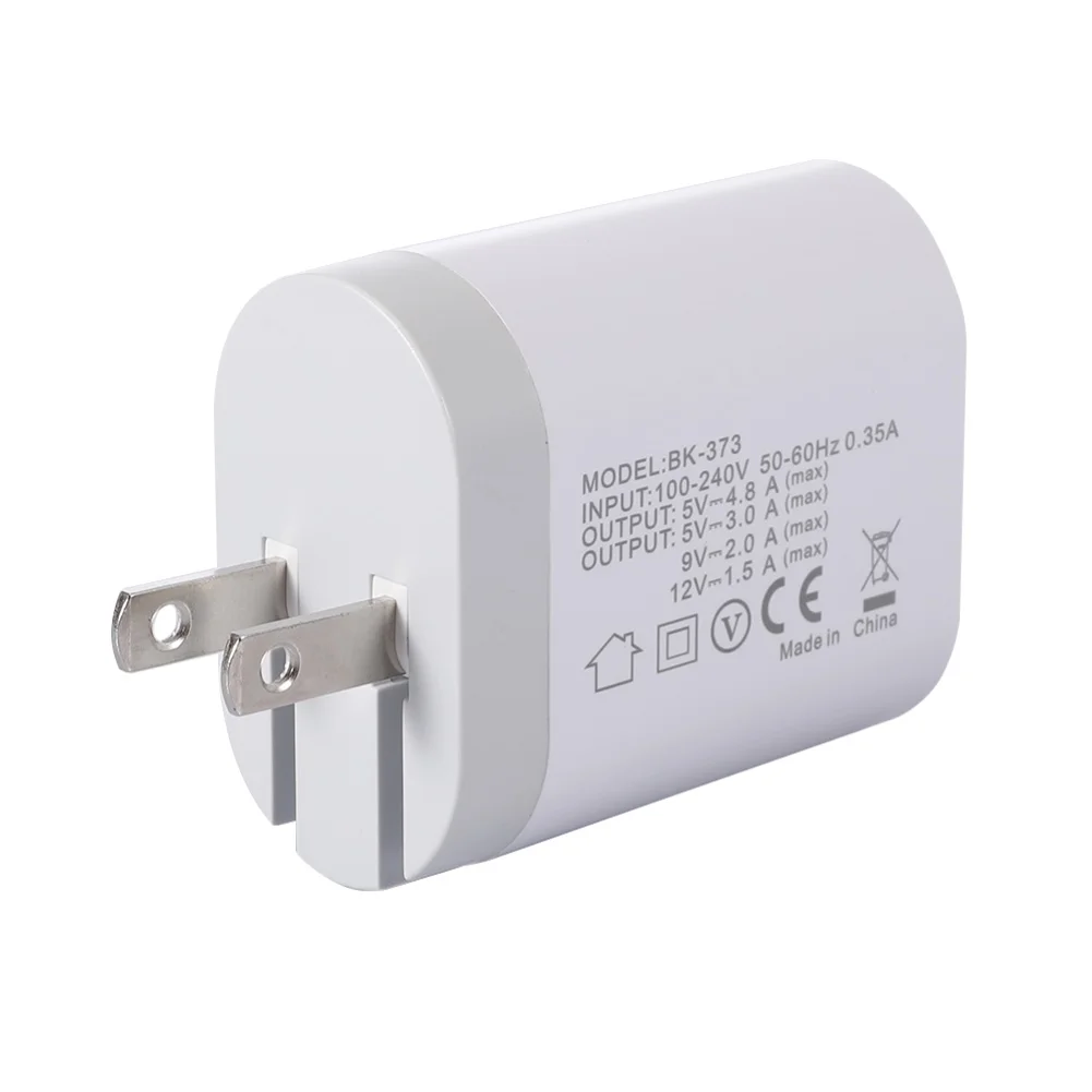 Portable Travel 3 USB Port QC 3.0 Fast Charger Wall Plug-in Charging Adapter US/EU Plug быстрая зарядка | Мобильные