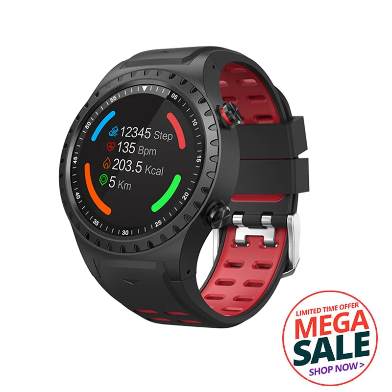 SMA-M1, gps, умные часы, Bluetooth, вызов, мульти-спортивный режим, шагомер, открытый умный браслет, вызов и Msg напоминание, здоровье, фитнес-трекер - Цвет: Red