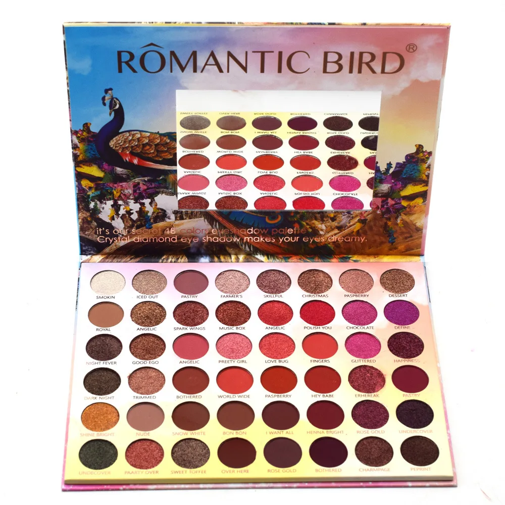 48 цветов s модные тени для век Палитра матовые блестящая палитра на День святого