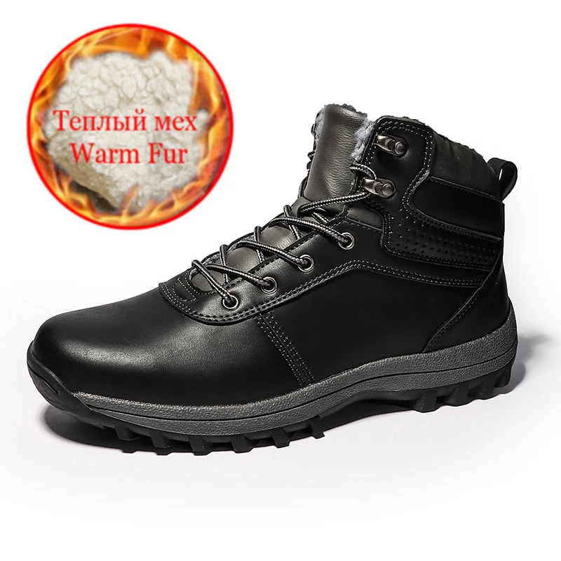 Waterproof Mens Hiking Shoes Autumn Winter Climbing Boots High Top Trekking Hunting Trainers Rubber Unisex | Спорт и развлечения