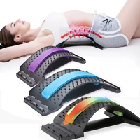 back training massager stretcher fitness lumbar support relaxation mate spinal pain relieve chiropractor messager