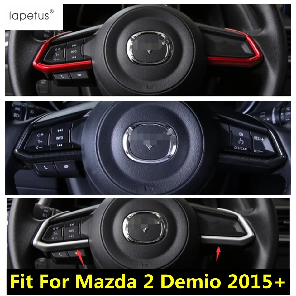 Комплект декоративных крышек на руль для Mazda 2 Demio 2015 - 2019 из АБС-пластика