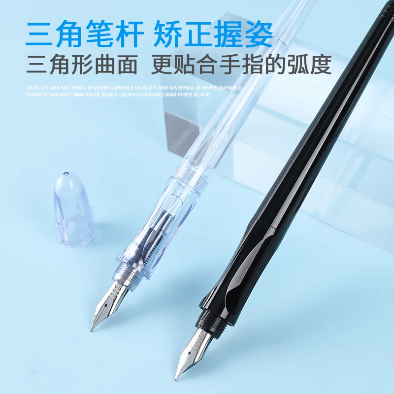 

1pc FP-50R PILOT Calligraphy Pen EF F M Nib Students Luxury Penmanship Fountain Pen Triangle Grip Ink Converter Cartridge