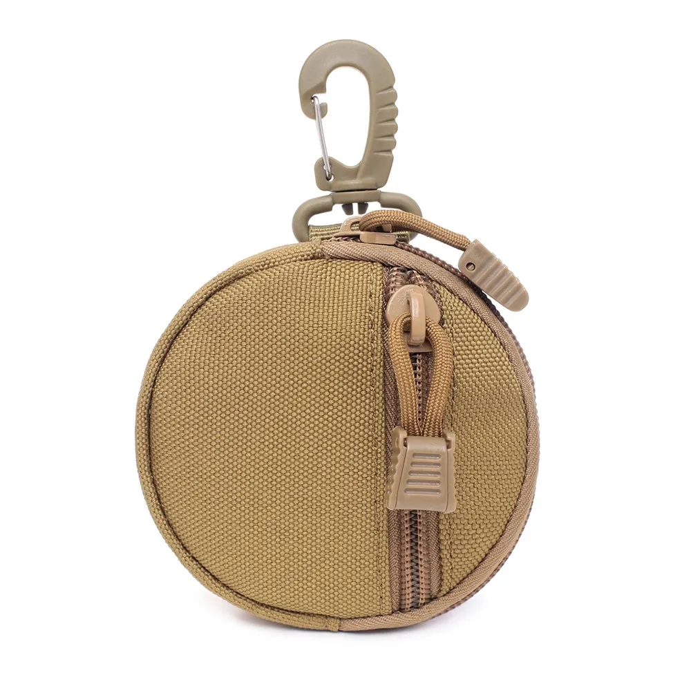 1-Tan 1000D охотничий EDC пакет тактический Molle Функциональная сумка практичная монета кошелек военный ключ наушники чехол Кемпинг Туризм - Цвет: 1-Tan