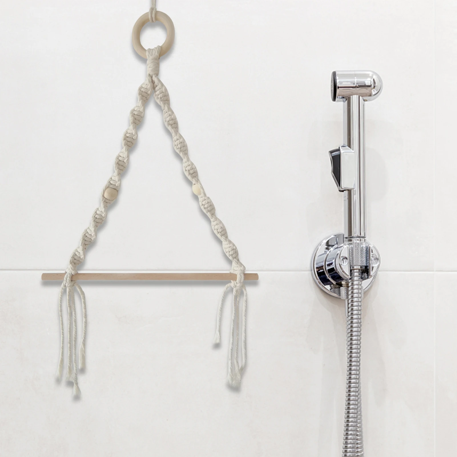 Держатель для туалетной бумаги в скандинавском стиле деревянная палочка