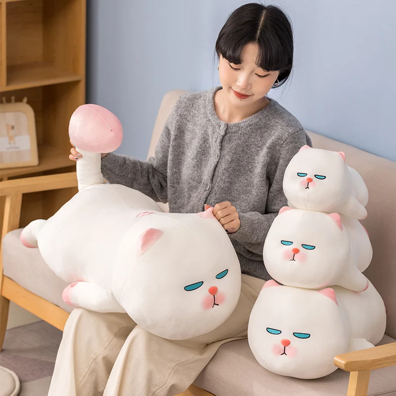 

Kawaii Vivicat плюшевые игрушки мягкие милые кошки кукла милое животное сна подушка для сна Мягкие Мультяшные игрушки для детей девочки детский п...