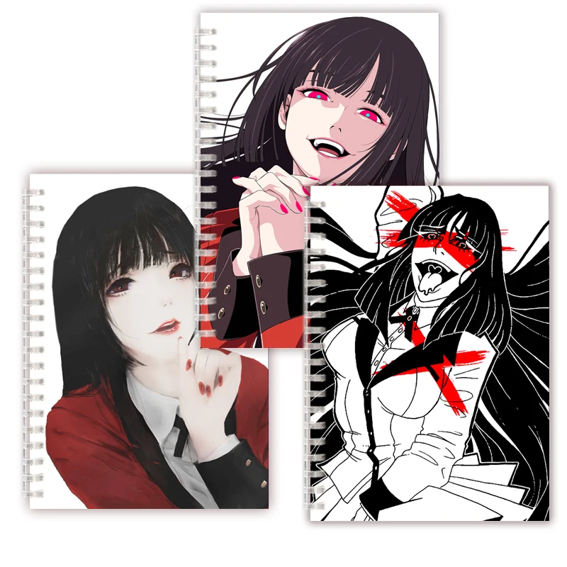 

Kakegurui Yumeko Jabami Spiral Notebook Note Book Anime Girl Aesthetic COSPLAY Costume Poster For School Writing Office Supplies