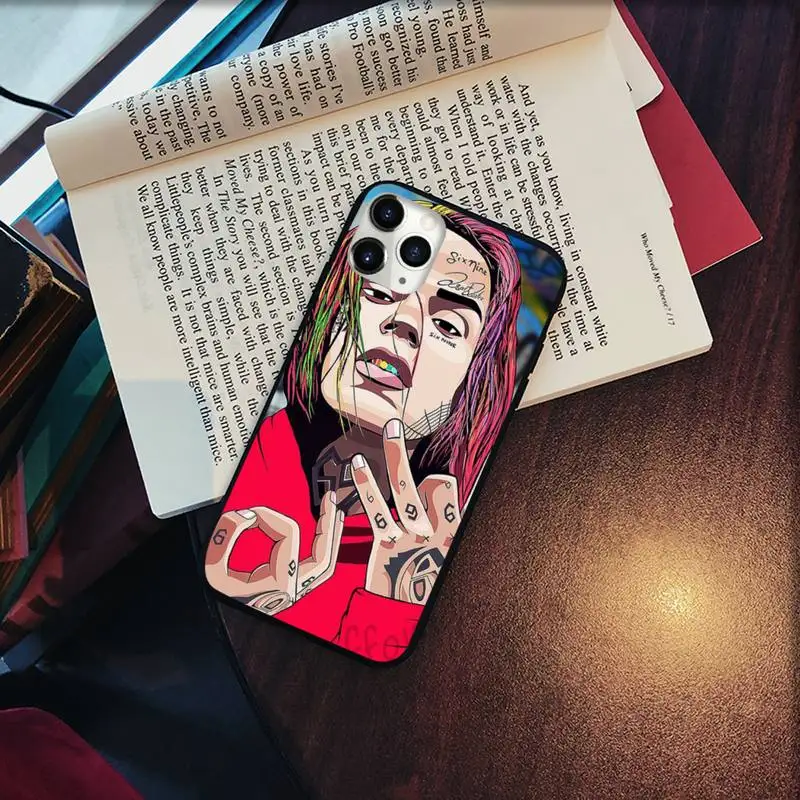 

American rapper Tekashi 6ix9ine 69 Phone Case for iPhone 11 12 pro XS MAX 8 7 6 6S Plus X 5S SE 2020 XR Soft silicone cover