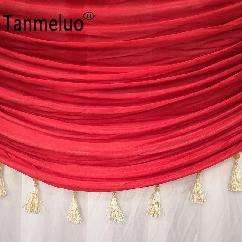 Роскошный фон из ледяной шелковой ткани для свадебной сценической фотосъемки с