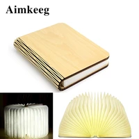 3 color night light magnetic portable book lamp usb rechargeable reading lights christmas gift for kids home decoration lighting