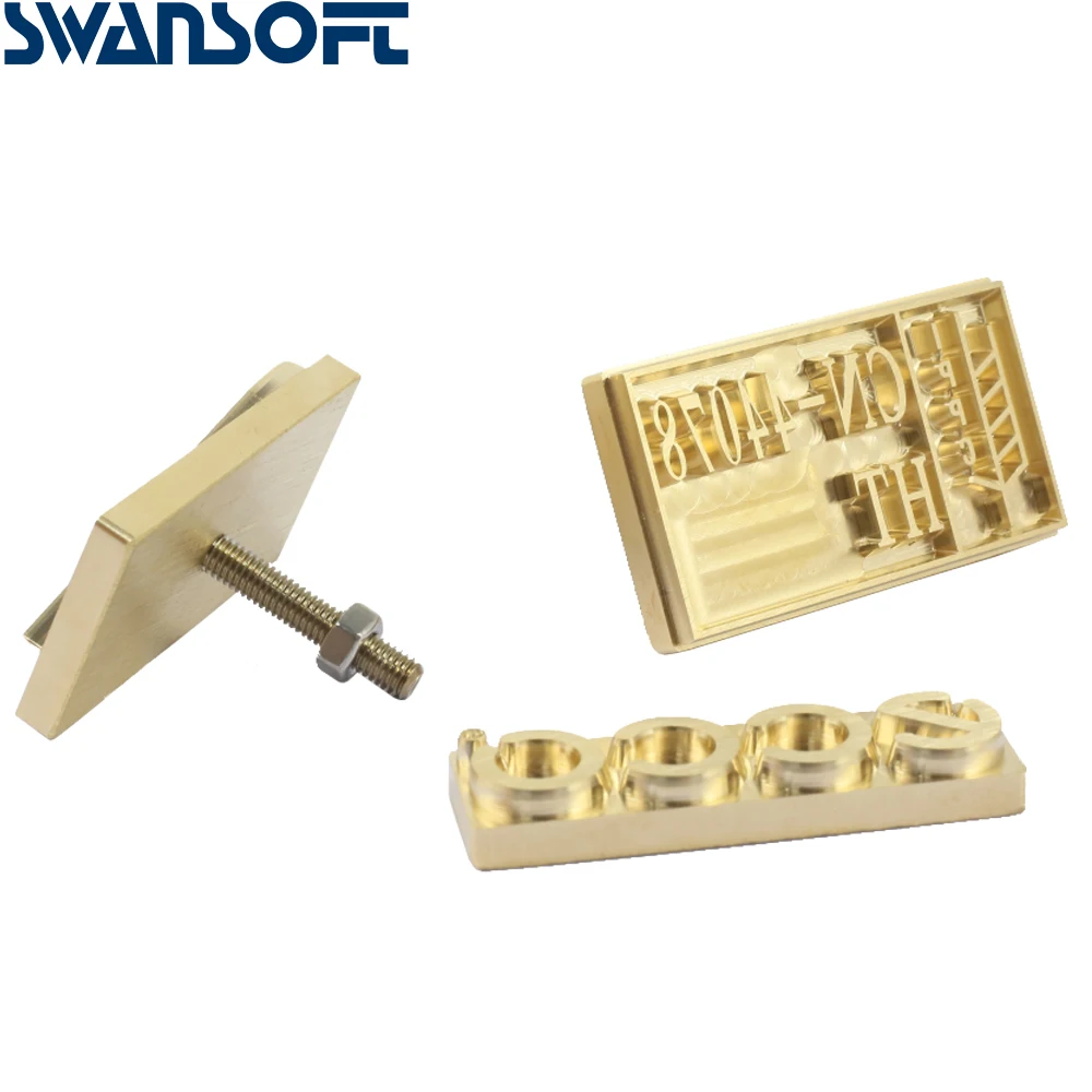 SWANSOFT изготовленный на заказ форма для логотипа шириной 3 см и 5 мм Высота подъема