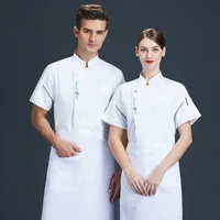2020 chef hat male thin models catering hotel chefs kitchen with short sleeves female summer half sleeve fashion customization