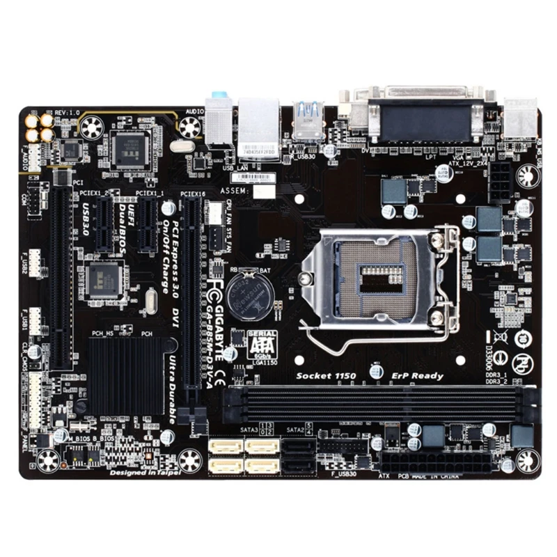 

Оригинальная материнская плата для Φ LGA 1150 DDR3 GA-B85M-D3V 16GB USB3.0 SATA3 B85 десктопная материнская плата
