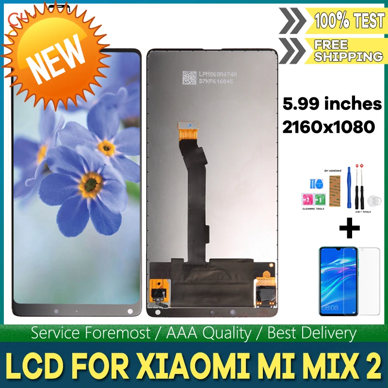 Жк дисплей 5 99 дюйма для XIAOMI Mi Mix 2 жк с сенсорным экраном и дигитайзером в сборе