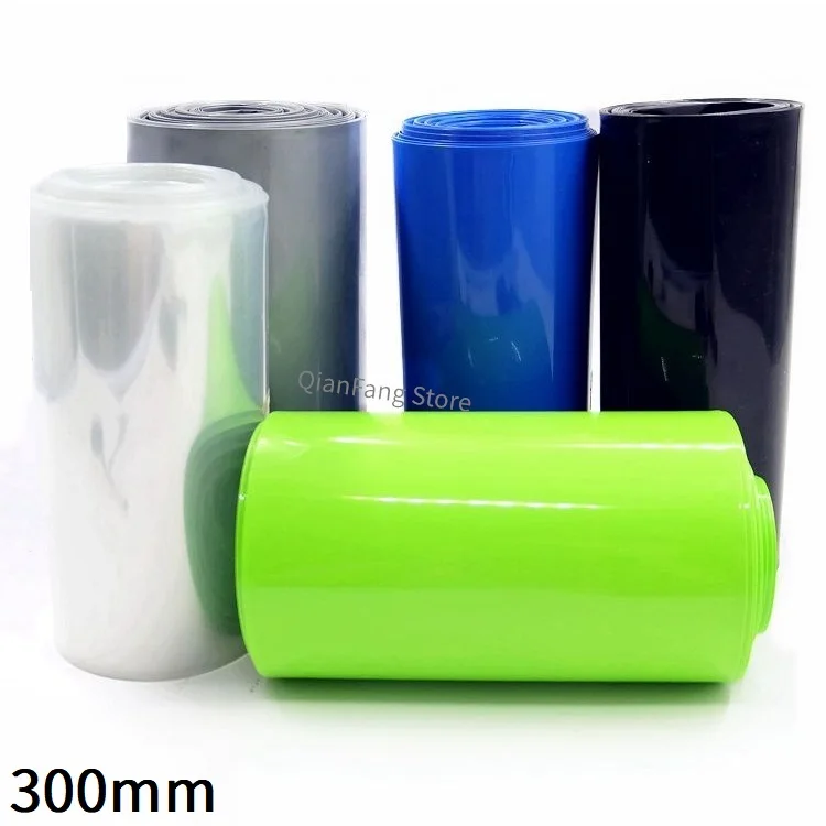 ПВХ термоусадочная трубка 300 мм ширина синий многоцветный усадочный кабельный