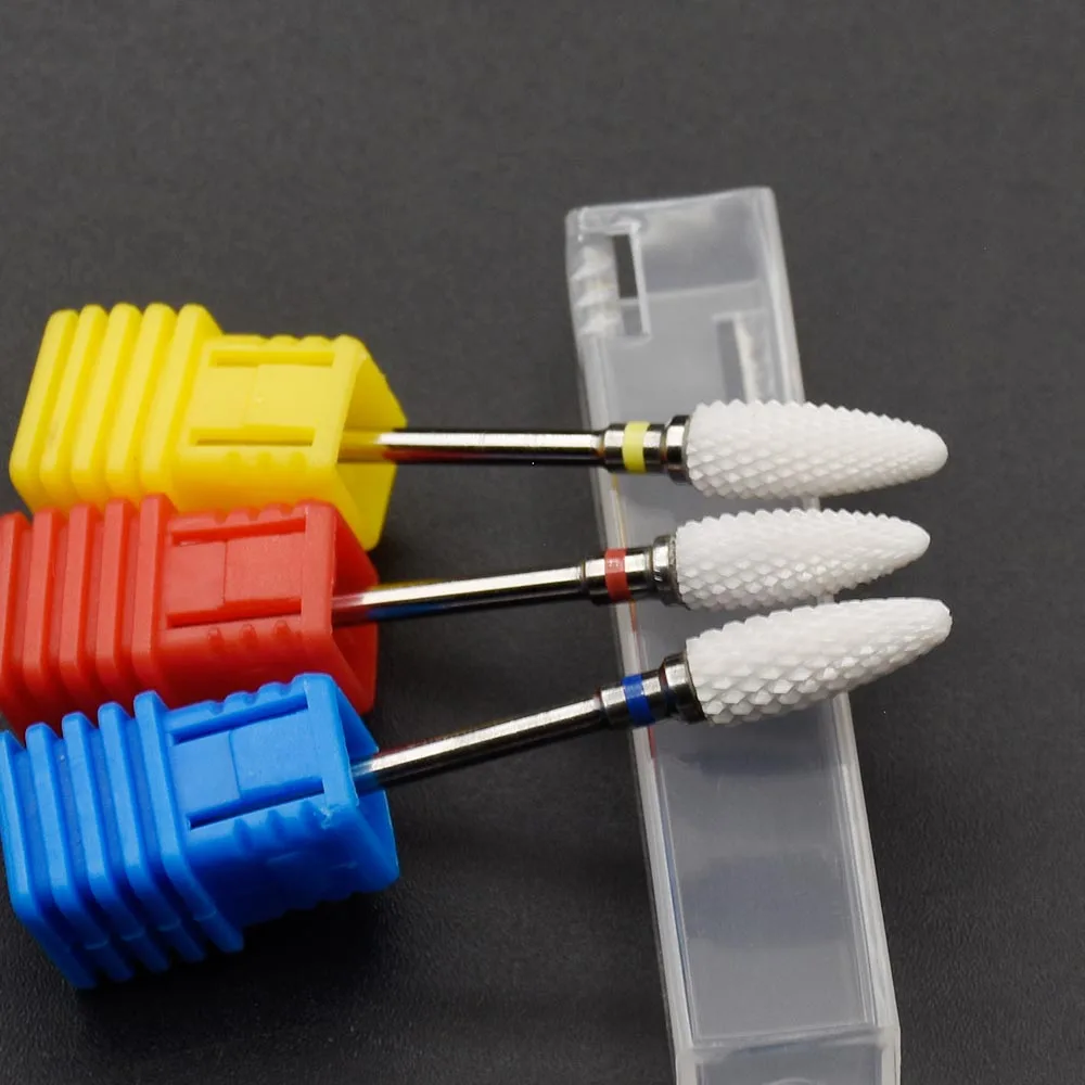 Jewhiteny белый керамический сверло для ногтей пламени электрические гвозди