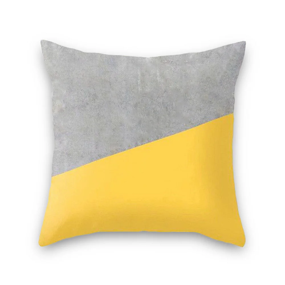 B005 Urijk 45x45 см, желтый полосатый чехол для подушки с геометрическим рисунком, наволочка для подушки с принтом, чехол для подушки, для спальни, офиса - Цвет: B005