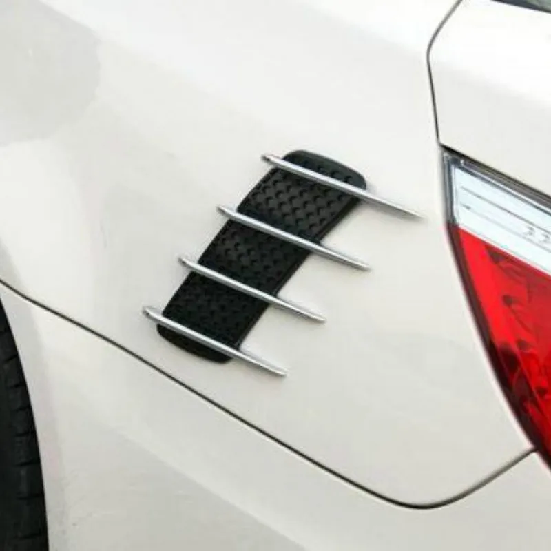 2 шт./компл. автомобиля 3D декоративные наклейки Акула Гилл моделирования