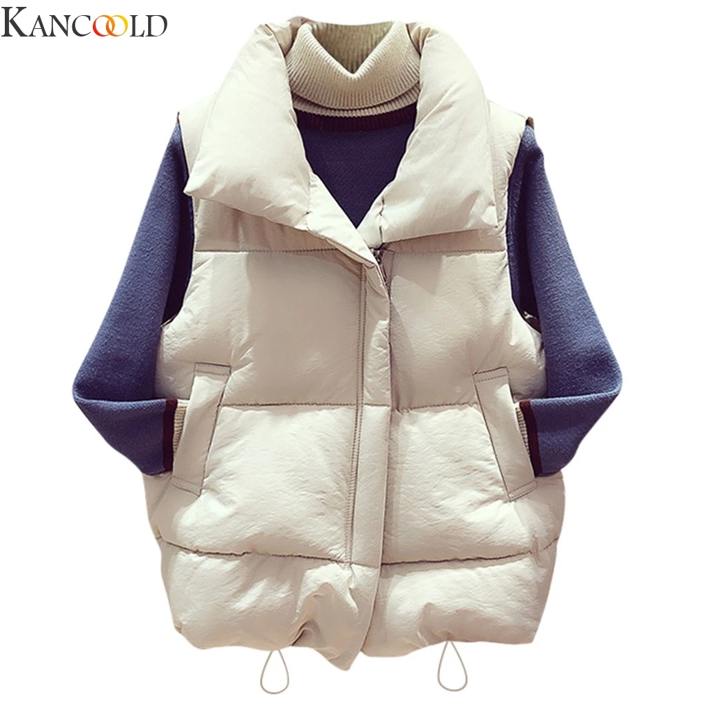 KANCOOLD новинка Модный женский жилет пальто на осень и зиму теплый толстый короткий