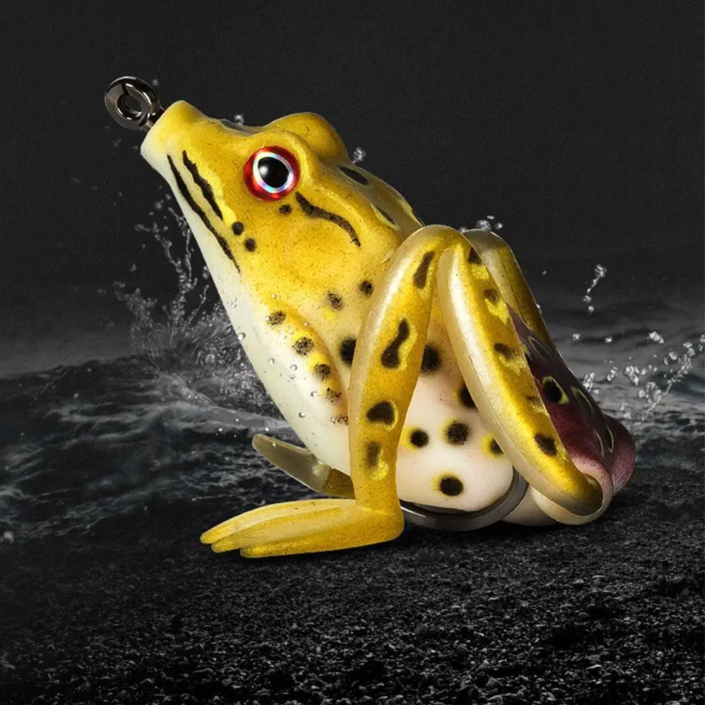 5 цветов вращающиеся ноги гром лягушка рыбалка приманка мягкий 9 см/13 6 гр катушка