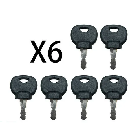 6 запасных ключей зажигания 14607 для трактора Jcb Bomag Manitou 6, запасные ключи зажигания 14607, автомобильные аксессуары