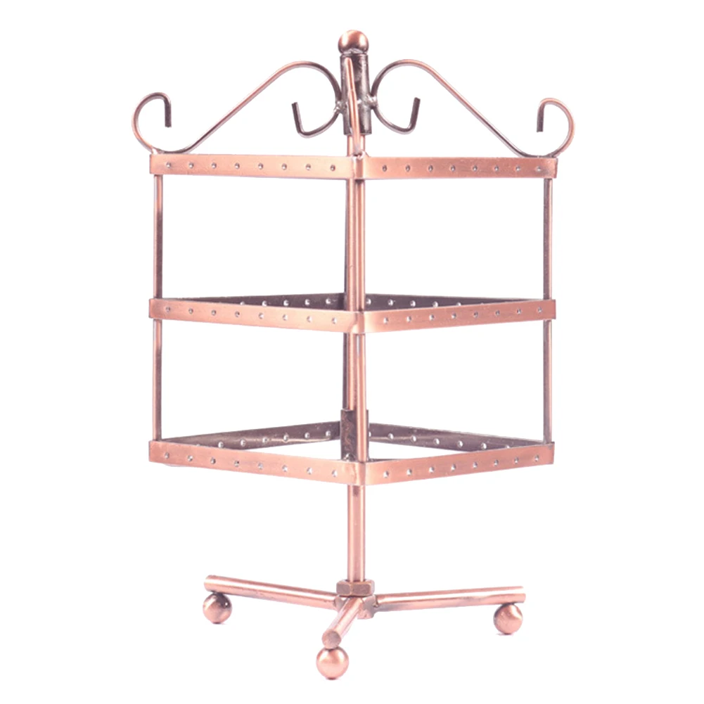 Подвесная вращающаяся подставка для украшений держатель колец и ожерелья